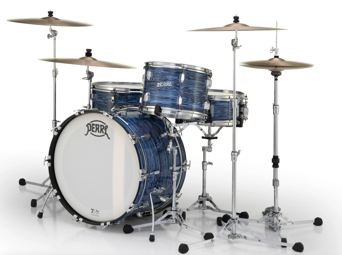 Pearl President Series Deluxe 3-piece Shell Pack - 22" Bass Drum OCEAN RIPPLE
