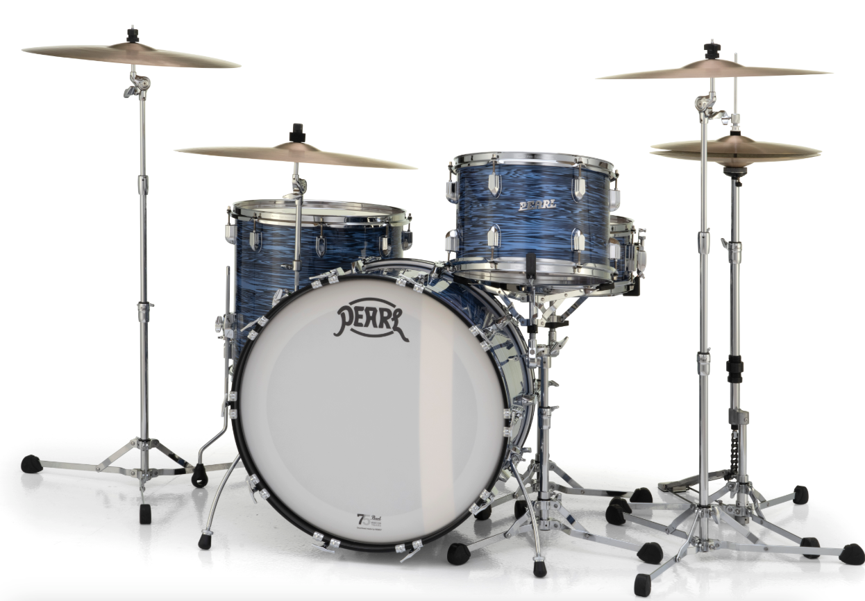 Pearl President Series Deluxe 3-piece Shell Pack - 22" Bass Drum OCEAN RIPPLE
