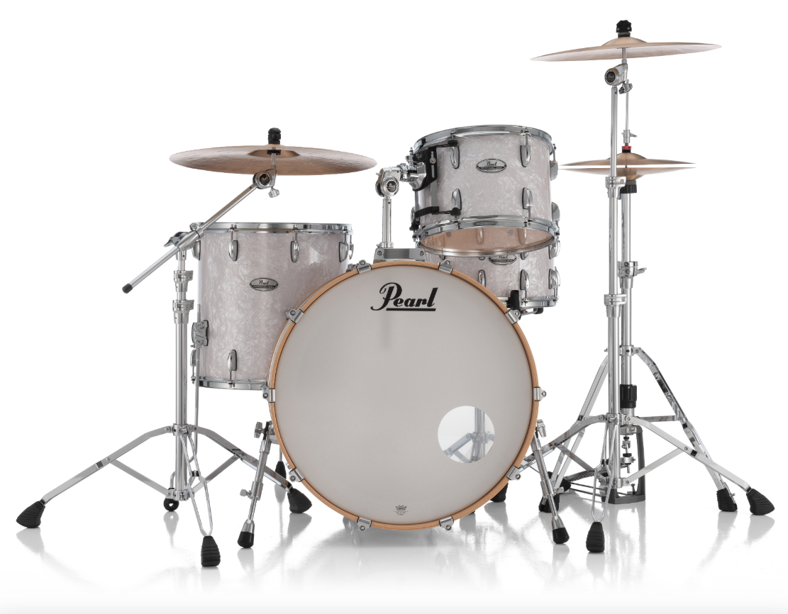 Pearl Professional Series 3 Piece Shell Pack - 24" Bass Drum WHITE MARINE PEARL