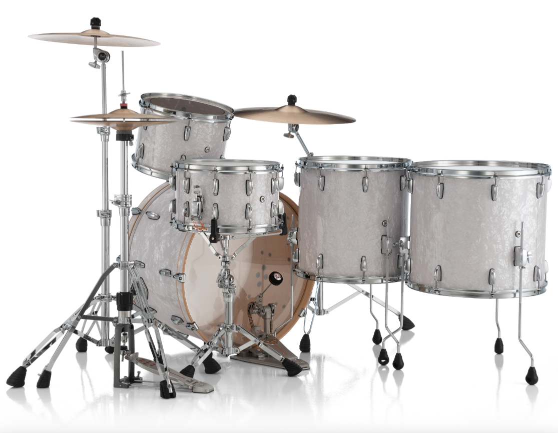 Pearl Professional Series 3 Piece Shell Pack - 24" Bass Drum WHITE MARINE PEARL