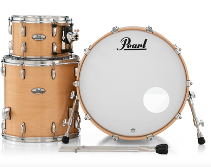 Pearl Professional Series 3 Piece Shell Pack - 22" Bass Drum NATURAL MAPLE