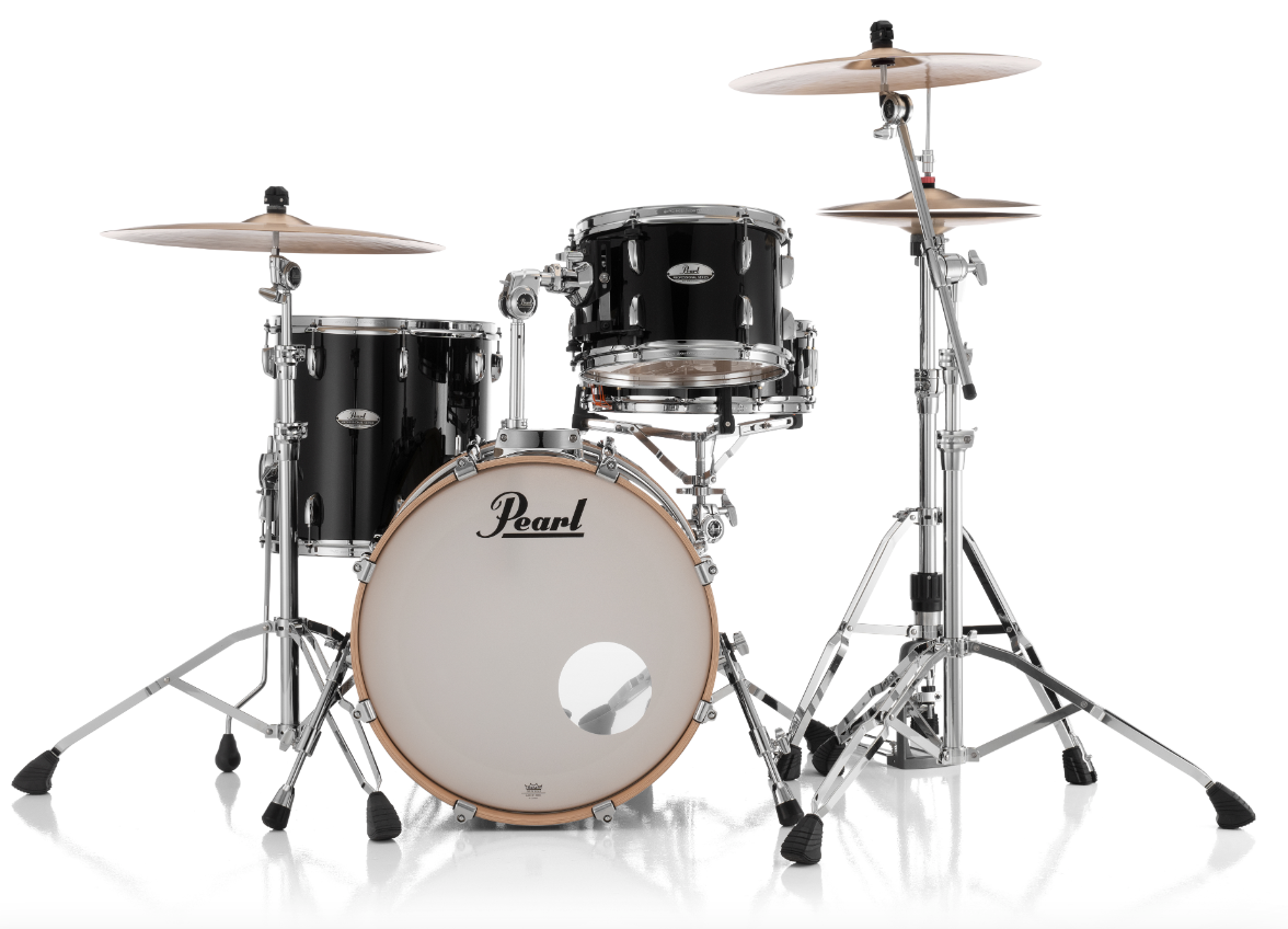 Pearl Professional Series 3 Piece Shell Pack - 20" Bass Drum PIANO BLACK
