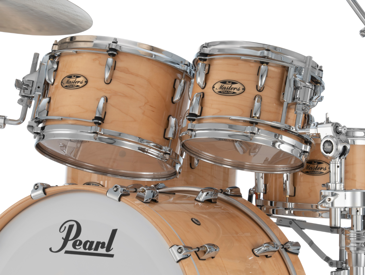 Pearl Masters Maple Pure 4 Piece Shell Pack "XSP" - 22" Bass Drum NATURAL MAPLE
