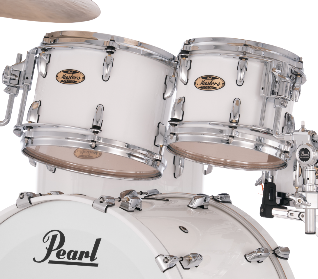Pearl Masters Maple Pure 4 Piece Shell Pack "XESP" - 22" Bass Drum ARCTIC WHITE