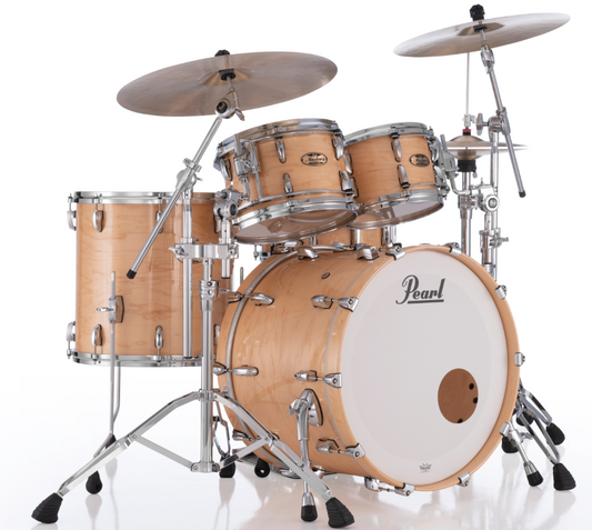 Pearl Masters Maple Pure 4 Piece Shell Pack "XESP" - 22" Bass Drum NATURAL MAPLE