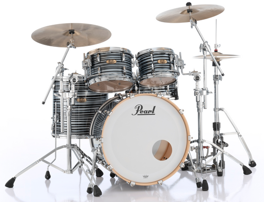Pearl Masters Maple Pure 4 Piece Shell Pack "XSP" - 22" Bass Drum BLACK OYSTER SWIRL