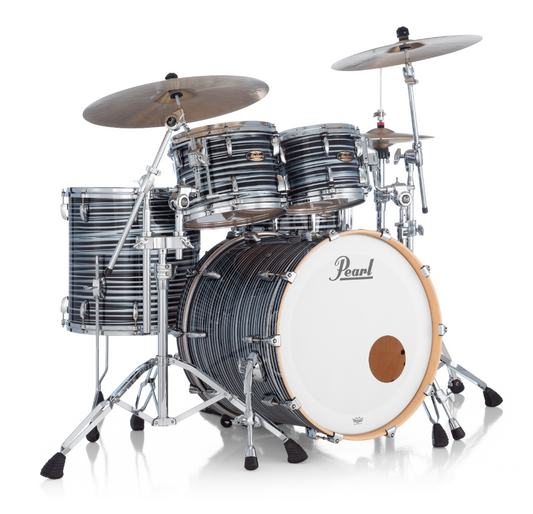 Pearl Masters Maple Pure 4 Piece Shell Pack "XESP" - 22" Bass Drum BLACK OYSTER SWIRL