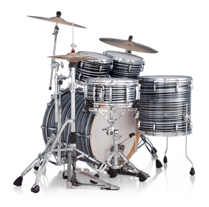 Pearl Masters Maple Pure 4 Piece Shell Pack "XESP" - 22" Bass Drum BLACK OYSTER SWIRL