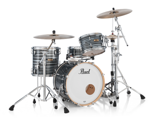 Pearl Masters Maple Pure 3 Piece Shell Pack - 20" Bass Drum BLACK OYSTER SWIRL