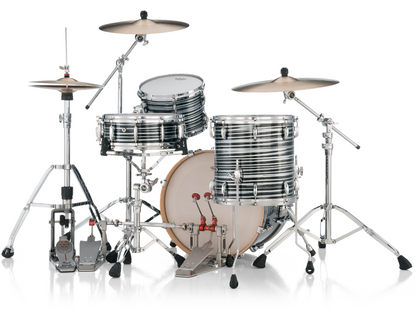Pearl Masters Maple Pure 3 Piece Shell Pack - 20" Bass Drum BLACK OYSTER SWIRL