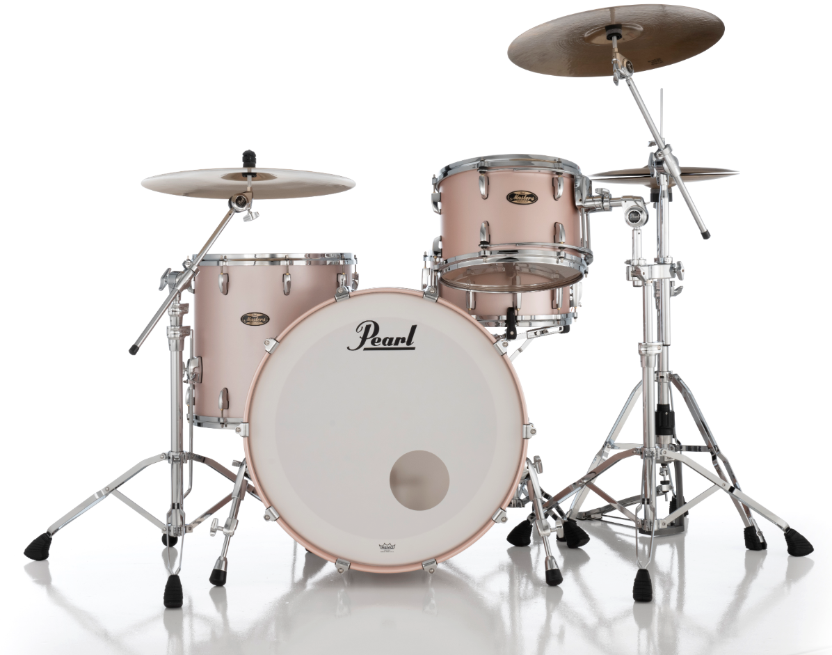 Pearl Masters Maple Gum 3-Piece Shell Pack - 24" Bass Drum SATIN ROSE GOLD