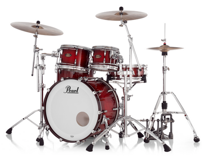 Pearl Masters Maple Gum 4-Piece Shell Pack "XSP" - 22" Bass Drum DEEP REDBURST