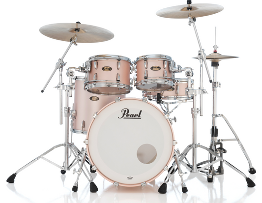Pearl Masters Maple Gum 4-Piece Shell Pack "XSP" - 22" Bass Drum SATIN ROSE GOLD