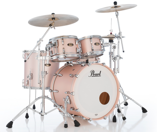 Pearl Masters Maple Gum 4-Piece Shell Pack "XESP" - 22" Bass Drum SATIN ROSE GOLD