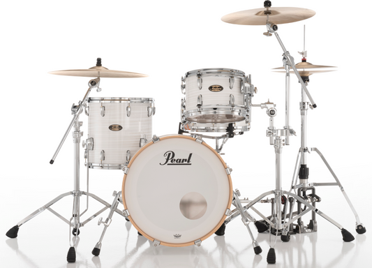 Pearl Masters Maple Gum 3-Piece Shell Pack - 20" Bass Drum WHITE ICE SWIRL
