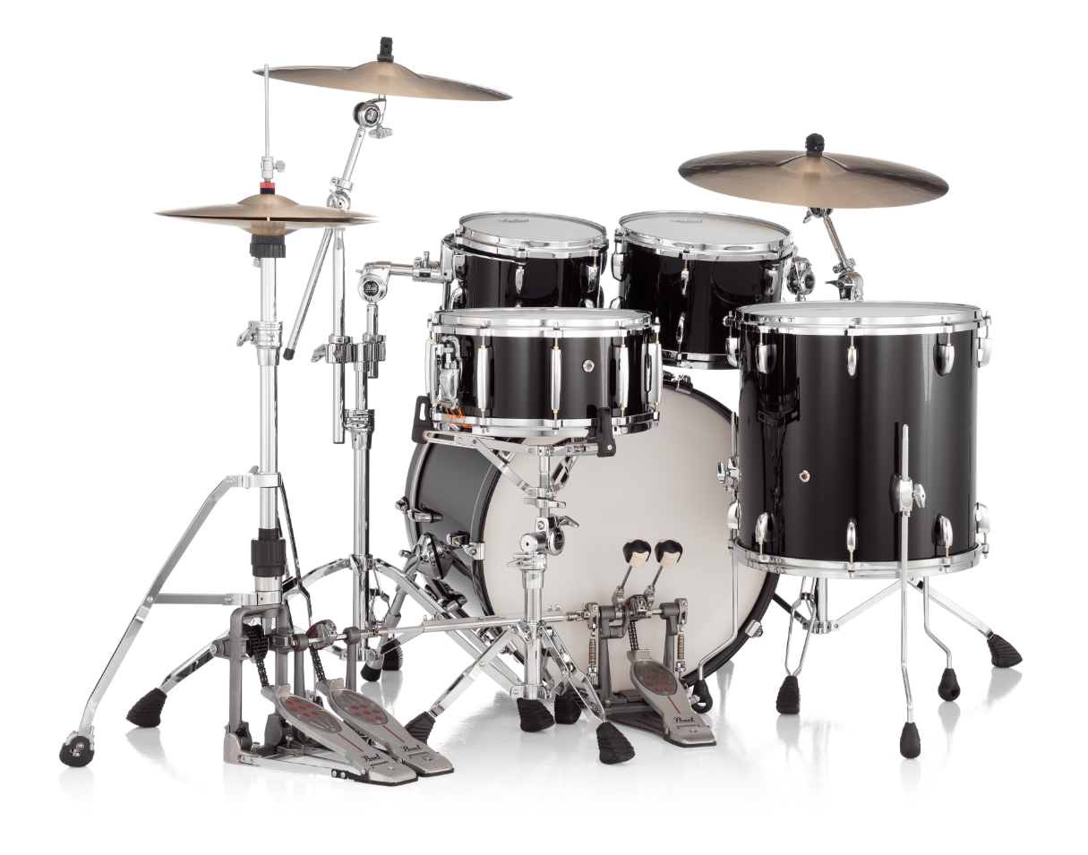 Pearl Masters Maple 4 Piece Shell Pack "XSP" - 22" Bass Drum PIANO BLACK