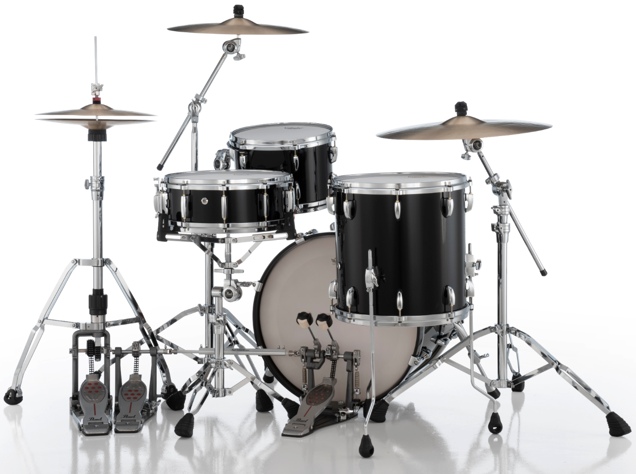 Pearl Masters Maple 3 Piece Shell Pack - 20" Bass Drum PIANO BLACK