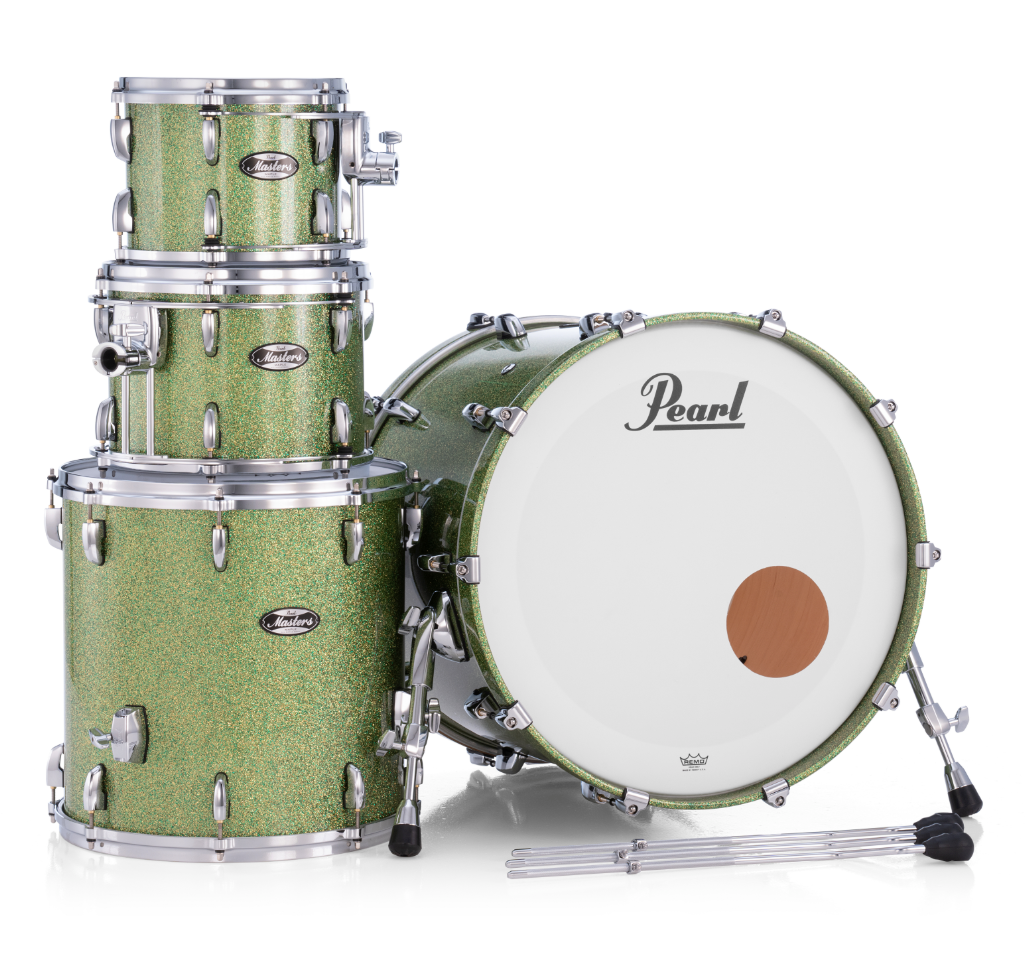 Pearl Masters Maple 4 Piece Shell Pack "XESP" - 22" Bass Drum SHIMMER OF OZ
