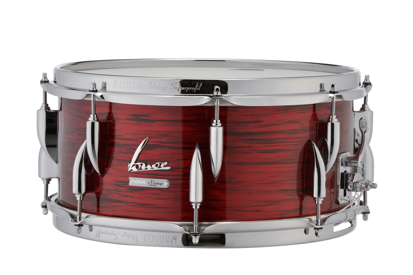 Vintage Series 14"X 6.5" Snare Drum-VINTAGE RED OYSTER