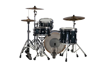 SONOR VINTAGE SERIES 20" 3PC SHELL PACK W/MOUNT-VINTAGE BLACK SLATE
