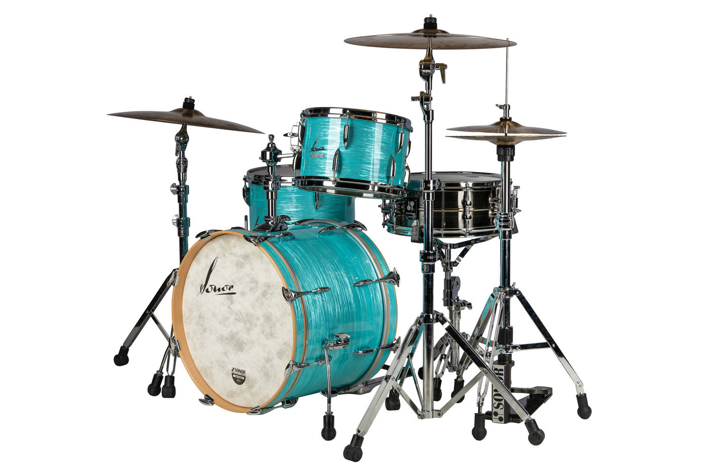 SONOR VINTAGE SERIES 20" 3PC SHELL PACK W/MOUNT-CALIFORNIA BLUE