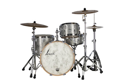 SONOR VINTAGE SERIES 22" 3PC SHELL PACK W/MOUNT-VINTAGE SILVER GLITTER