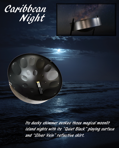 C-20 Lead Steel Pan - Caribbean Night - Pan Only + FREE Mallets