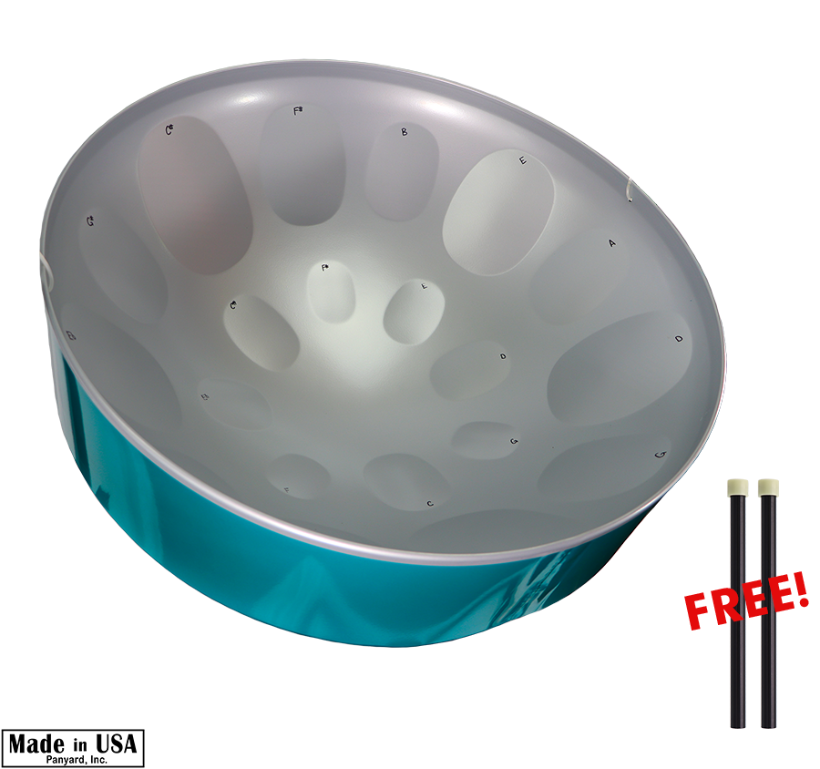 C-20 Lead Steel Pan - Ocean Wave - Pan Only + FREE Mallets