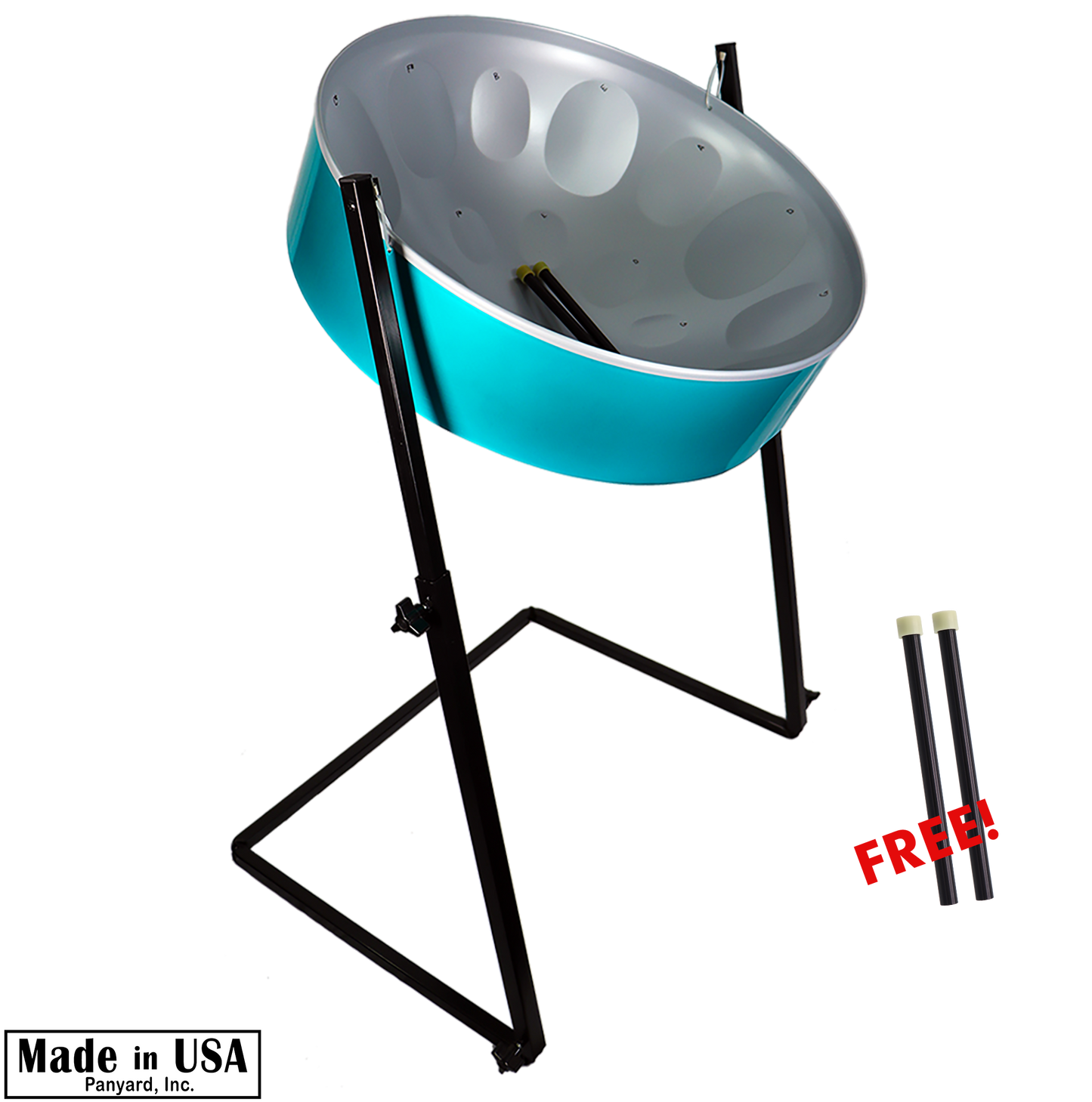 C-20 Lead Steel Pan - Ocean Wave PACKAGE - Pan + Stand + FREE Mallets