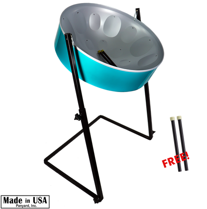 C-20 Lead Steel Pan - Ocean Wave PACKAGE - Pan + Stand + FREE Mallets