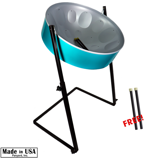 C-20 Lead Steel Pan - Ocean Wave PACKAGE - Pan + Stand + FREE Mallets