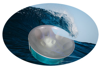 C-20 Lead Steel Pan - Ocean Wave PACKAGE - Pan + Stand + FREE Mallets