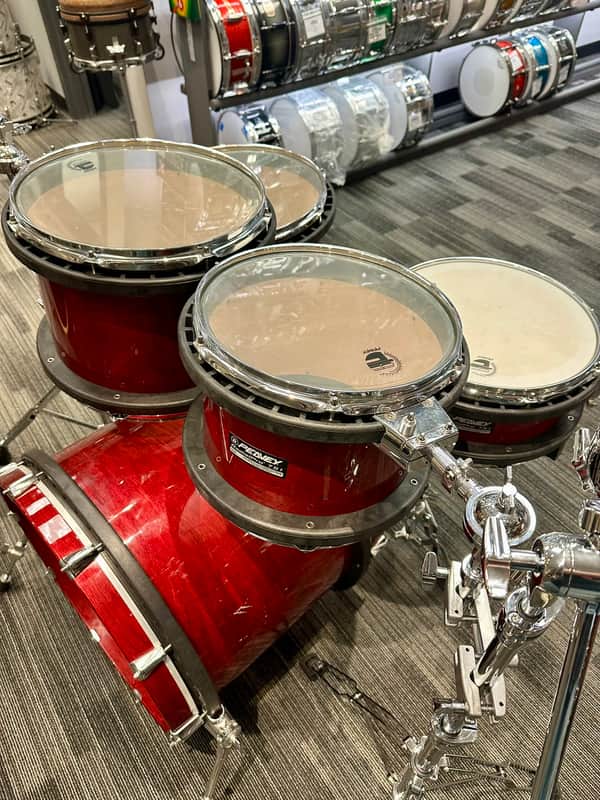 Peavey Radial Pro 751 5-Piece 1994 - Clear Gloss Red-Peavey-Atlanta Drum Shop