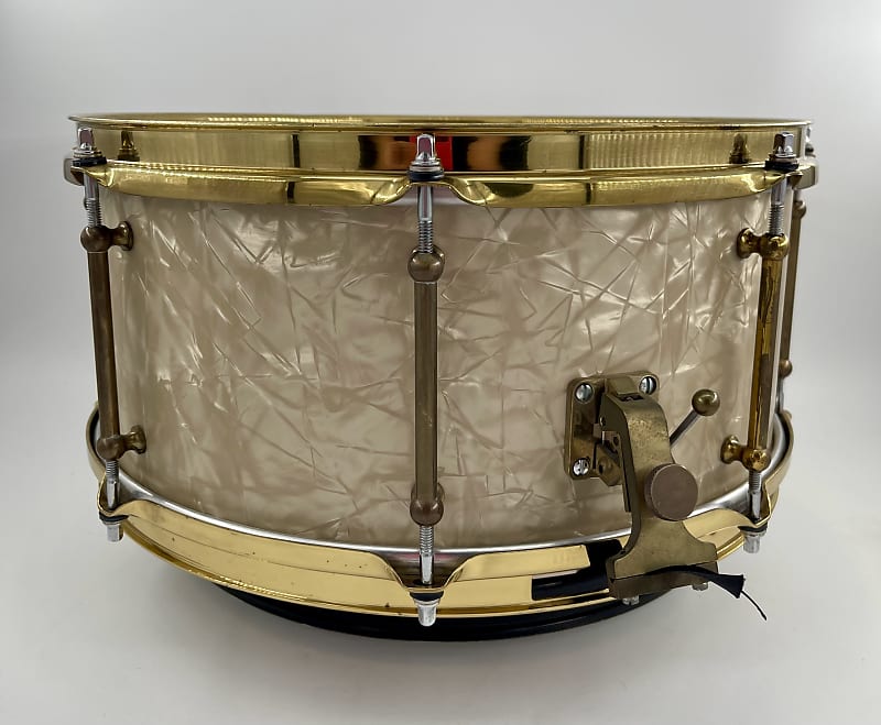 Montineri Custom 14"x6.5" White Marine Pearl Snare