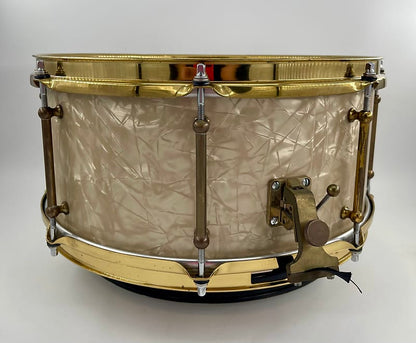 Montineri Custom 14"x6.5" White Marine Pearl Snare