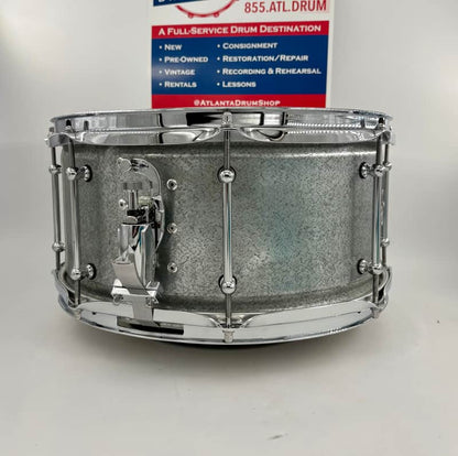 Lucky Drums Company 14"x 7" Galvanized Steel 8-Lug Snare-Lucky Drum Co-Atlanta Drum Shop