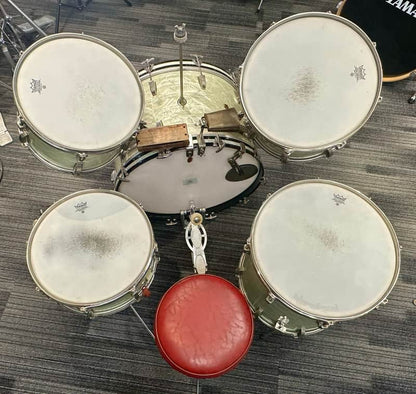 WFL/Ludwig Vintage 5 Piece Drum Set 1950s - White Marine Pearl