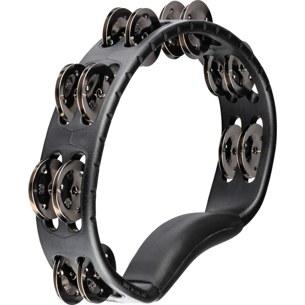 Meinl Headliner ® Series Molded ABS Tambourine - Black, Dual Row, Stainless Steel Jingles