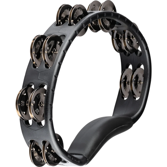 Meinl Headliner ® Series Molded ABS Tambourine - Black, Dual Row, Stainless Steel Jingles