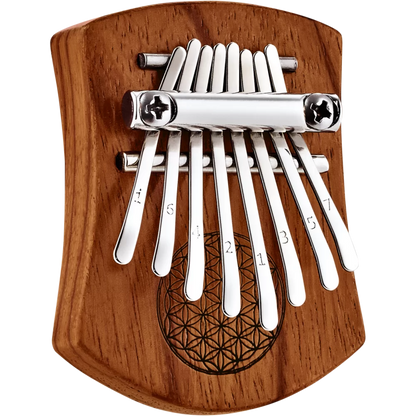Meinl Mini 8 notes Kalimba - Flower Of Life - Red Zebrawood