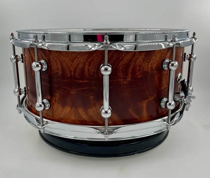 Pi Drum Company Feathered Mahogany over Maple 14" x 6.5" Snare-Pi Drum Company-Atlanta Drum Shop