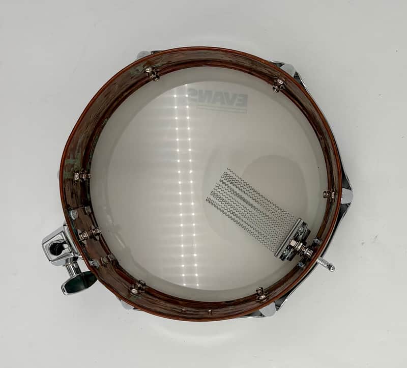 Lucky Drums Company 10" x 3.75" Chemical Pre-patina Aux Snare-Lucky Drum Co-Atlanta Drum Shop