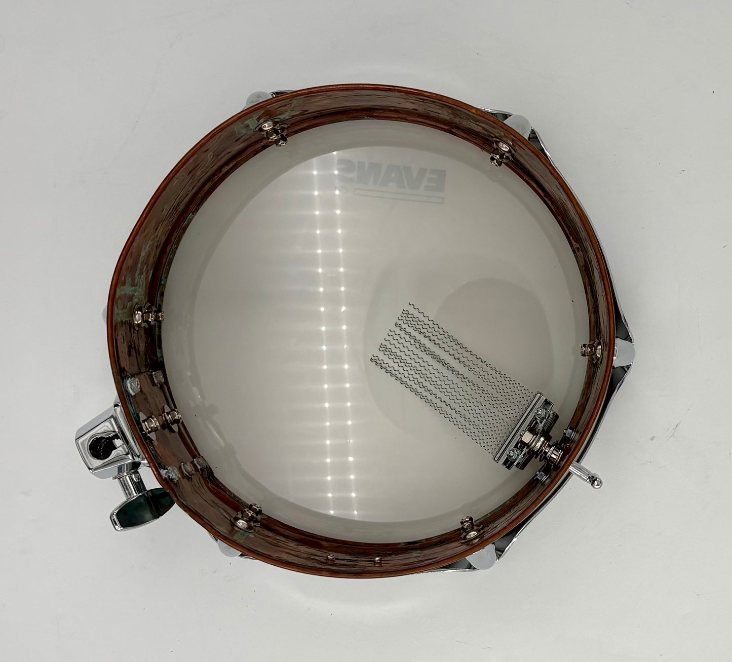 Lucky 10"x3.75" “Lady Liberty” Patina Side Snare-Lucky Drum Co-Atlanta Drum Shop
