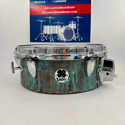 Lucky 10"x3.75" “Lady Liberty” Patina Side Snare-Lucky Drum Co-Atlanta Drum Shop