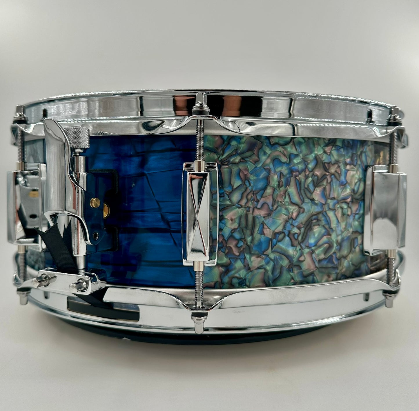 Montineri Custom 5.5"x14" "A-Baloney" Panel Variety Finish Snare-Montineri-Atlanta Drum Shop