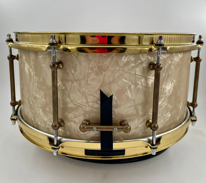Montineri Custom 14"x6.5" White Marine Pearl Snare