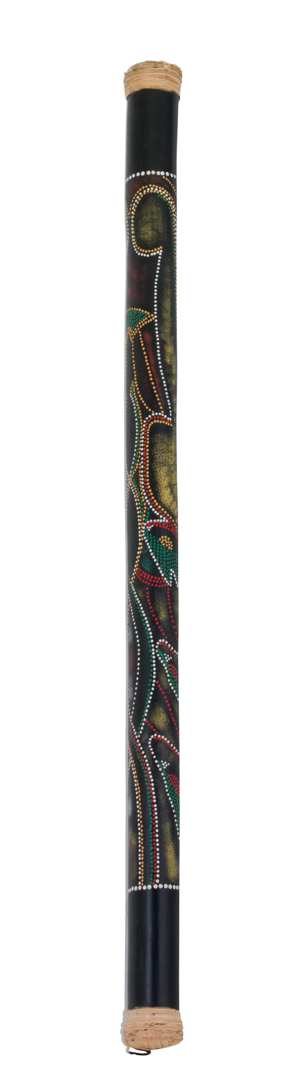 40" BAMBOO RAINSTICK WITH PAINTED FINISH #693 HIDDEN SPIRIT