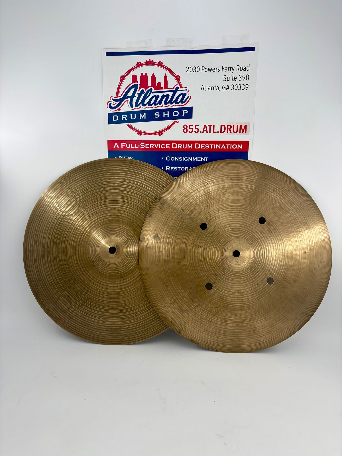 Avedis Zildjian 14" Mastersound Hi-Hats - Used-Zildjian-Atlanta Drum Shop