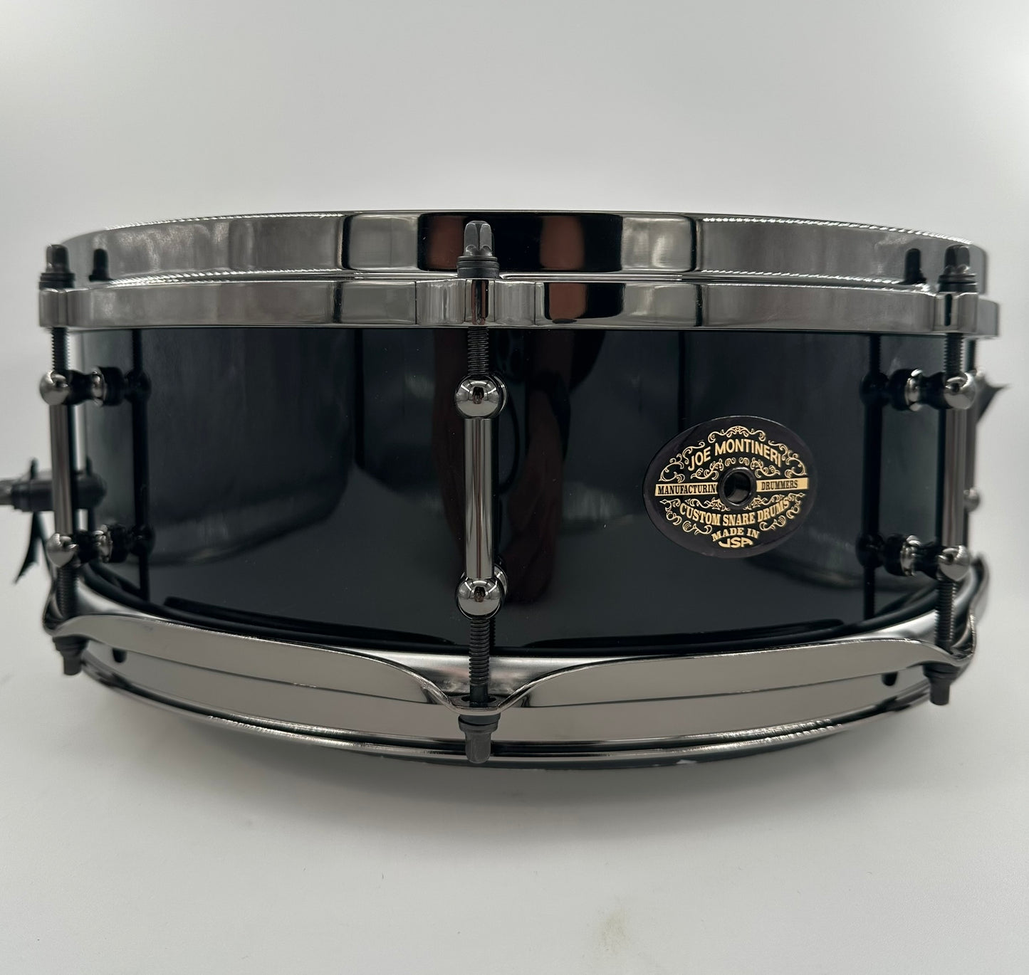 Montineri Custom 5"x14" "Murder Black" 10-Ply Jasper Maple Snare-Montineri-Atlanta Drum Shop