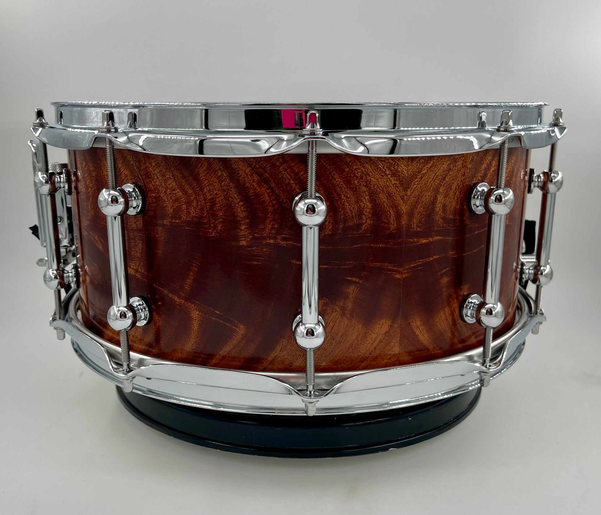 Pi Drum Company 14" x 6.5" Feathered Mahogany over Maple Snare-Pi Drum Company-Atlanta Drum Shop